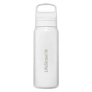 LifeStraw Go Series 2.0 dubbelwandige rvs waterfles van 700ml met geintegreerd waterfilter, draaidop en karabijnhaak
