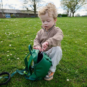 LittleLife Animal Toddler Backpack krokodil kinderrugzak in groen met veiligheidstuigje en handige ritssluiting 5