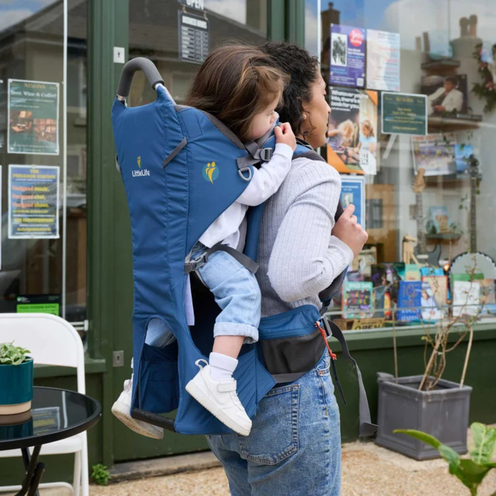 Little Life Ranger S3 Child Carrier kinderdrager in het blauw met een comfortabel draagsysteem en verstelbaar kinderzitje 5