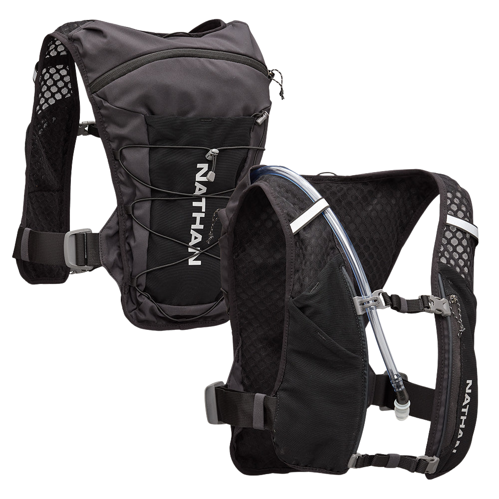 Nathan Quick Start 3.0 6L Black / Reflective Silver - Outdoor Food
