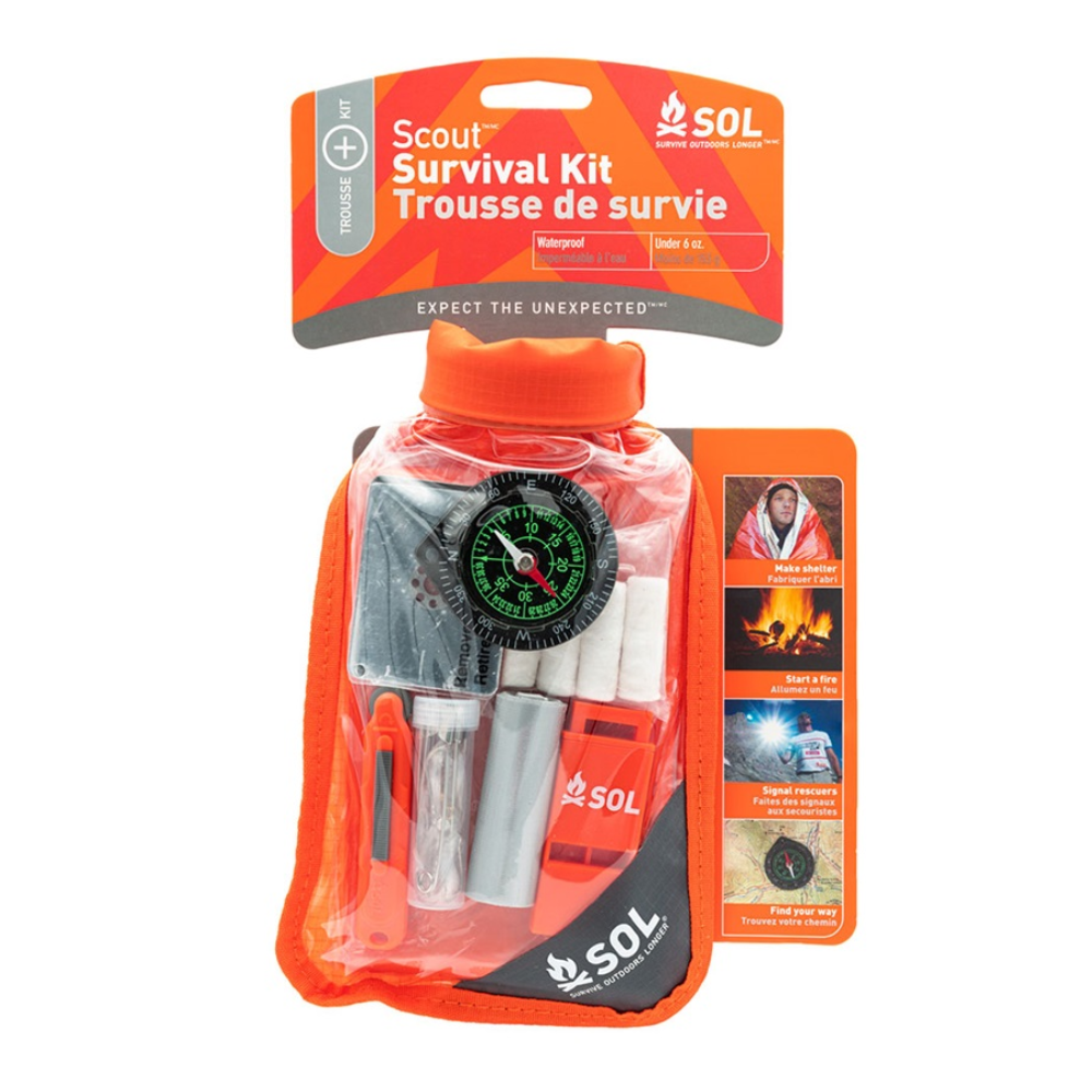 SOL • Scout survivalkit • compact voor noodgevallen onderweg