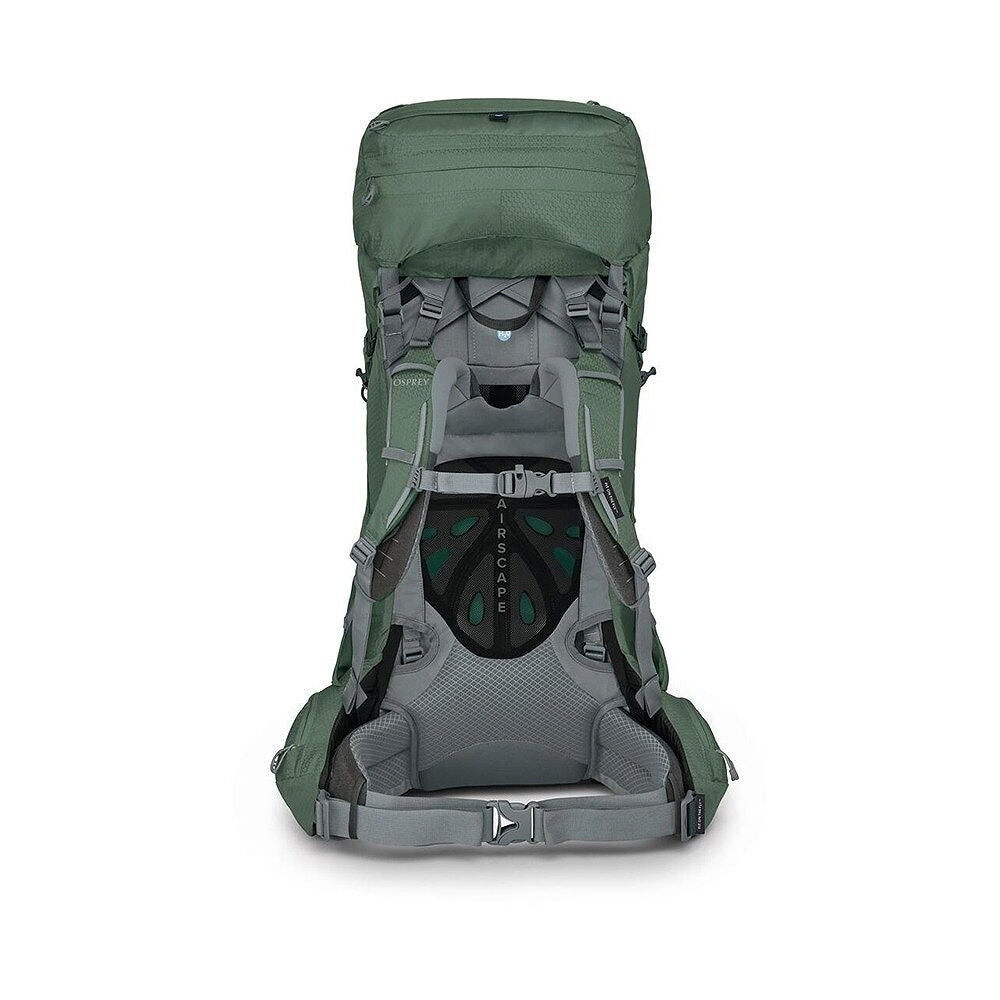 Osprey Ariel 65 trekkingrugzak voor dames in de kleur Koseret Green, maat XS/S, met heupband en verstelbaar rugsysteem