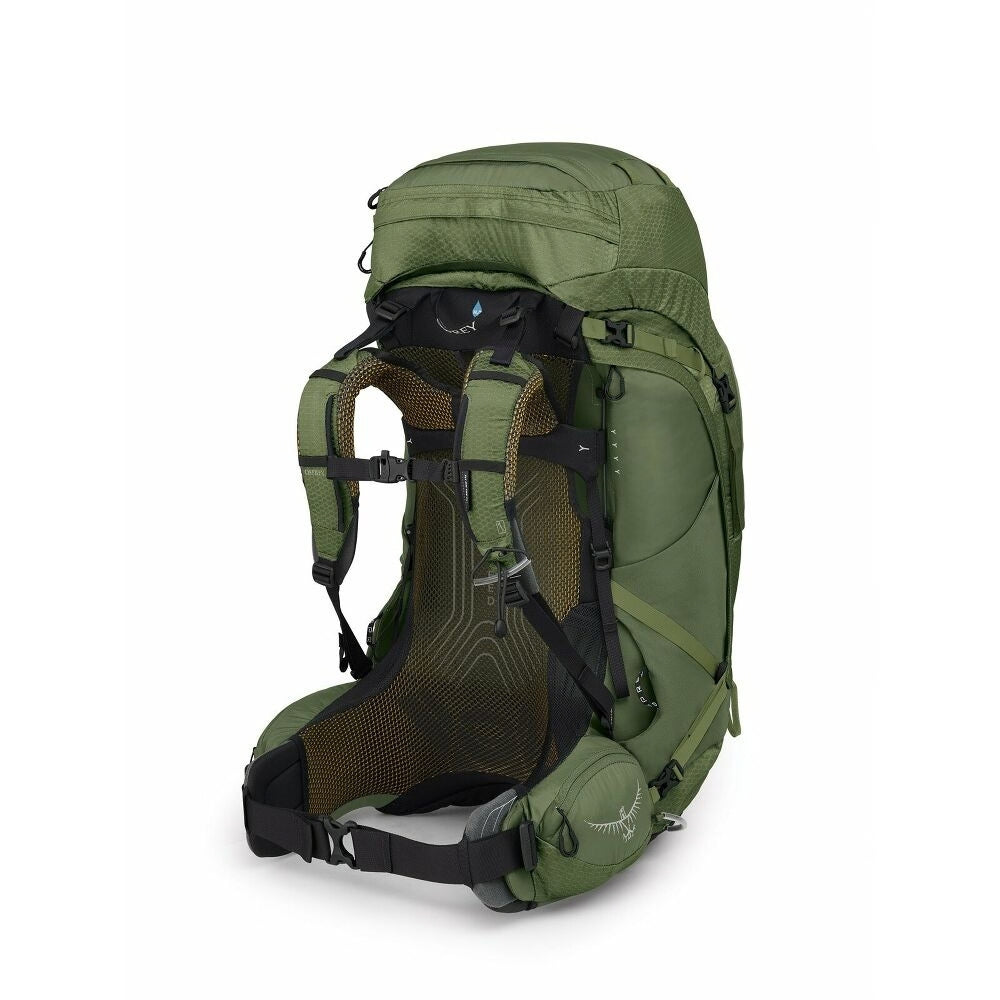 Osprey Atmos AG 65 trekkingrugzak in maat S/M met geventileerd Anti-Gravity rugpand, heupband en compressiebanden banden