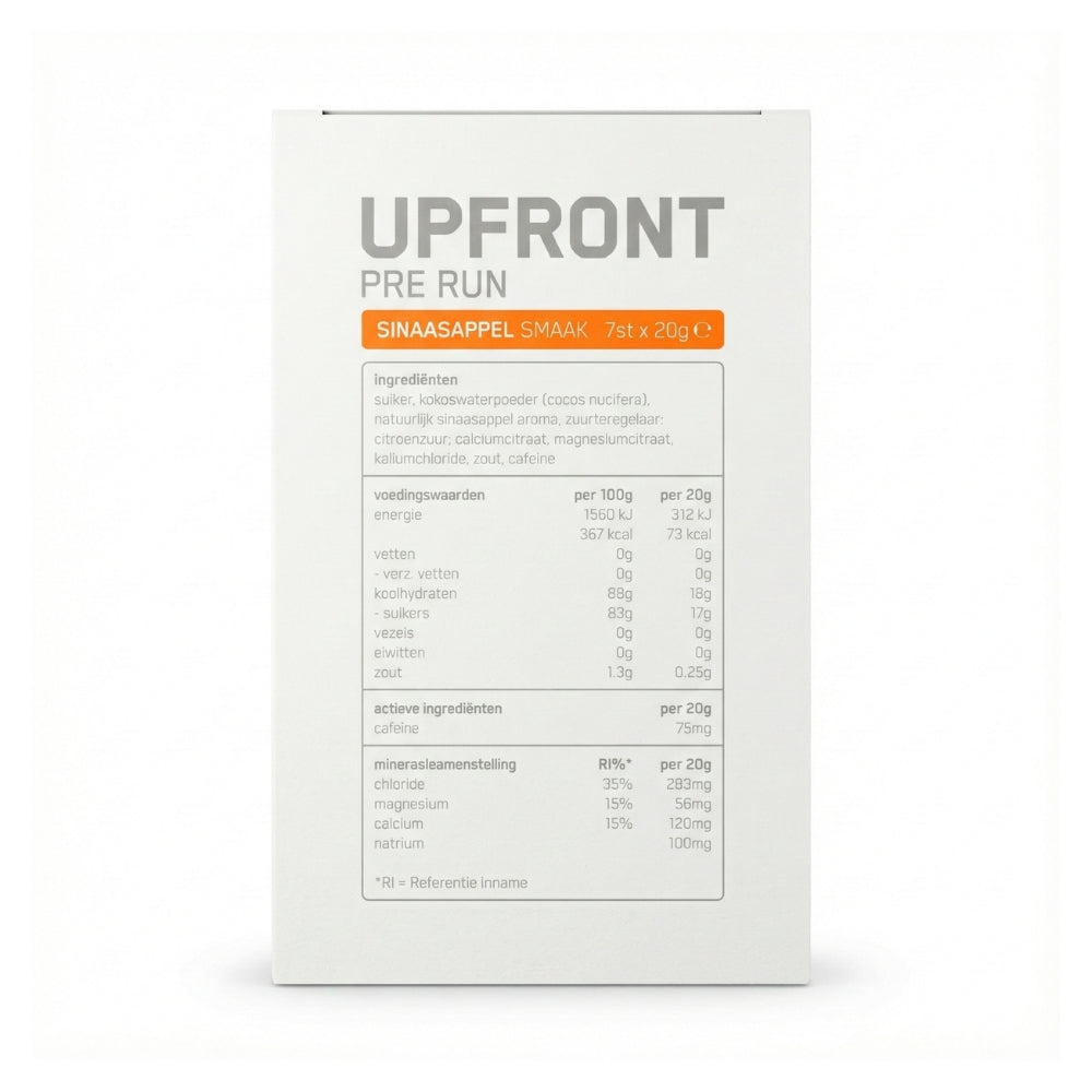Upfront • Pre-Run • Energie & hydratatie vóór inspanning
