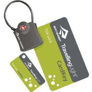Sea to Summit TSA Travel Lock Cardkey Koffersloten - Cijferslot - Reisslot - 36g