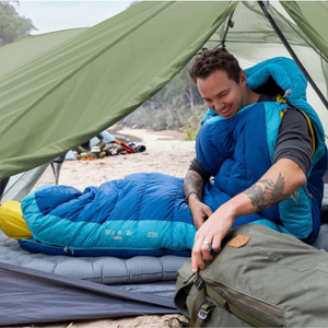 Sea to Summit Trek Down Sleeping Bag -1 Long - Comfortabele en ruime dons slaapzak voor kamperen en reizen.