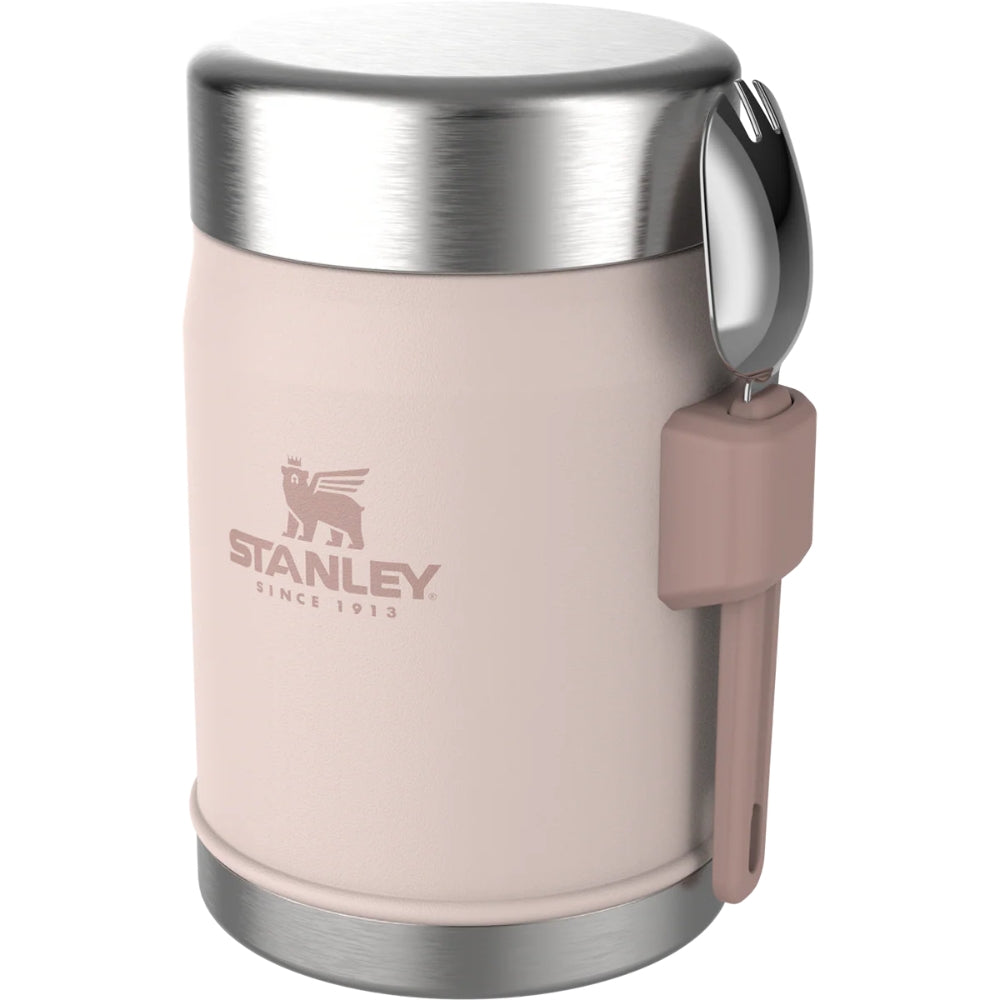 Stanley Legendary Spork Foodjar Rose Quartz 0,4L roze roestvrijstalen voedselthermosfles met geïntegreerde spork