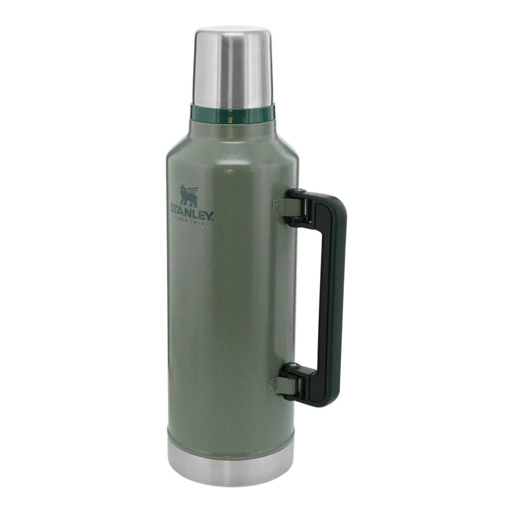 Stanley Legendary Vacuum Bottle thermosfles in Hammertone Green met een grote inhoud van 2,3 liter zijkant