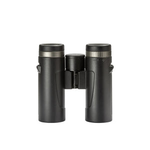 Tern 8x34 ED dakkant verrekijker met zwarte rubberen bekleding, scherpstelwiel en ED-glas lenzen