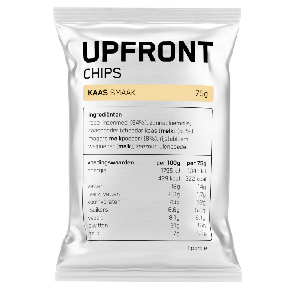 Upfront • Eiwit Chips • Knapperige eiwit-snack ( Doos 6 stuks ) - Outdoor Food