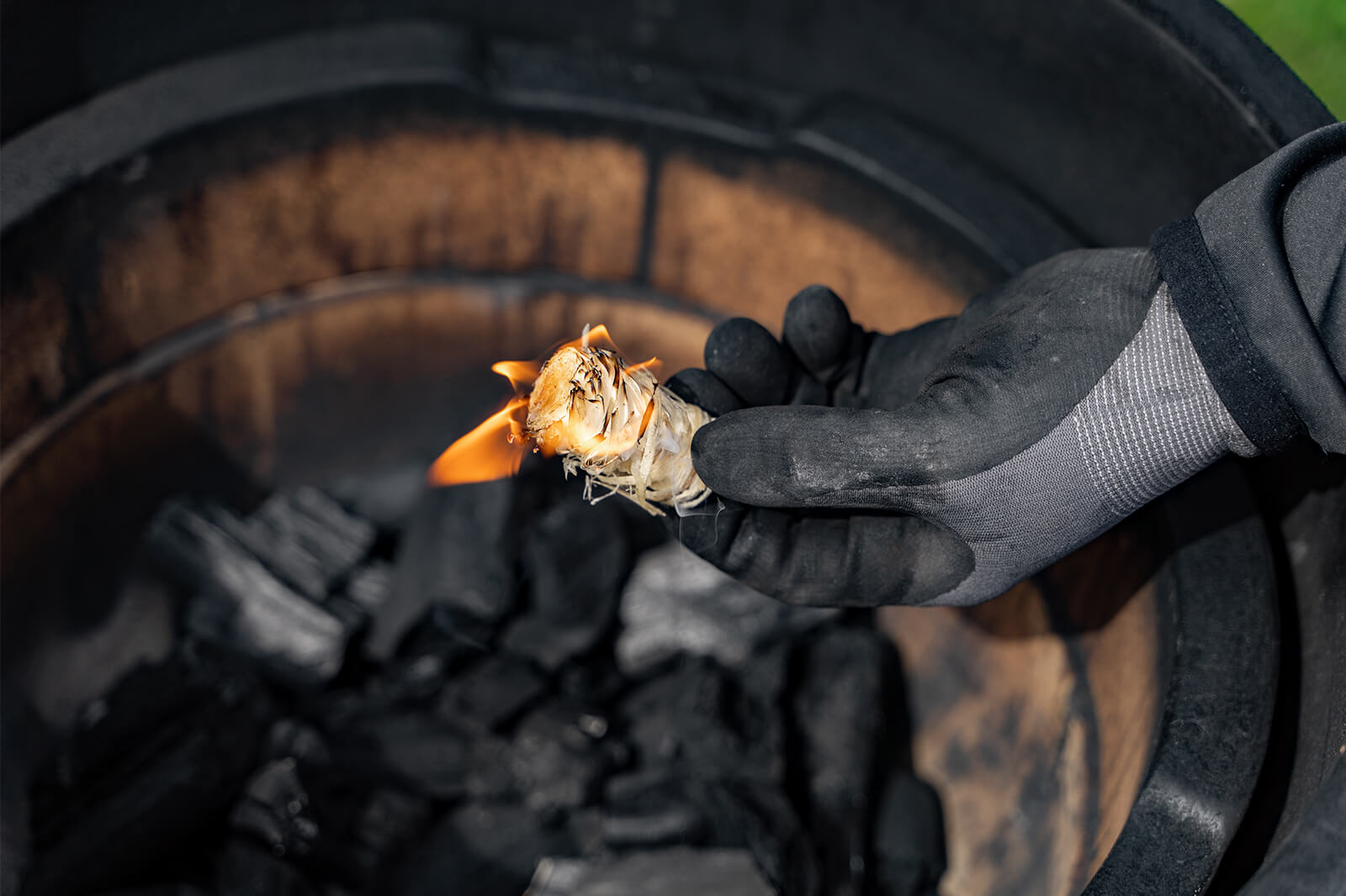 barbecue aansteken