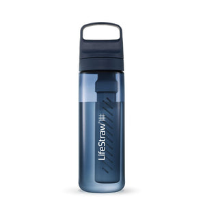 LifeStraw Go 2.0 waterfilterfles 650ml in de diepblauwe kleur Aegean Sea Blue.
