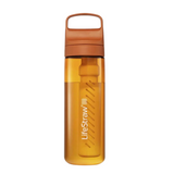 LifeStraw Go 2.0 kunststof waterfles 650ml in de opvallende kleur Kyoto Orange.