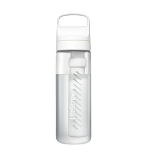 LifeStraw Go 2.0 kunststof waterfles 650ml in een strakke witte uitvoering.