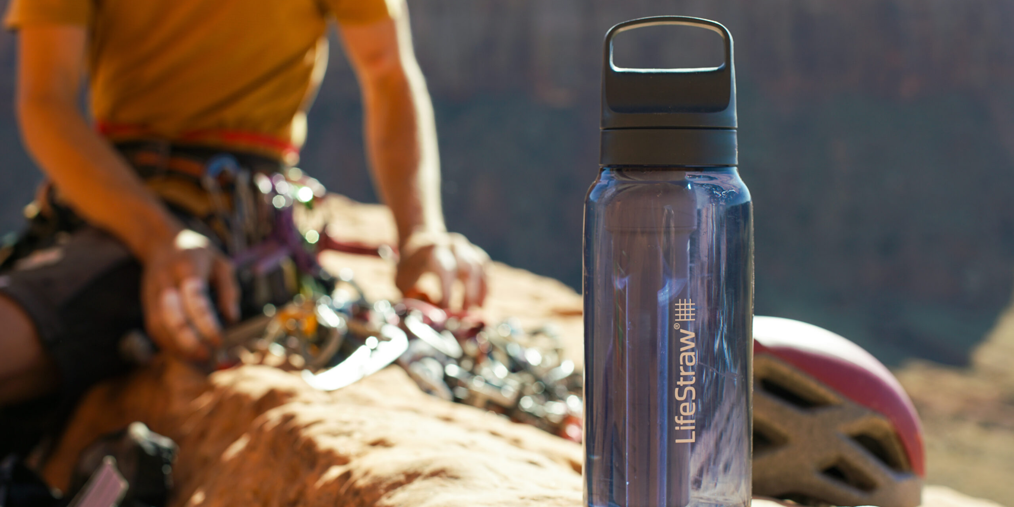 Robuuste waterfilterfles voor outdoor gebruik, het beste waterfilter voor alle weersomstandigheden