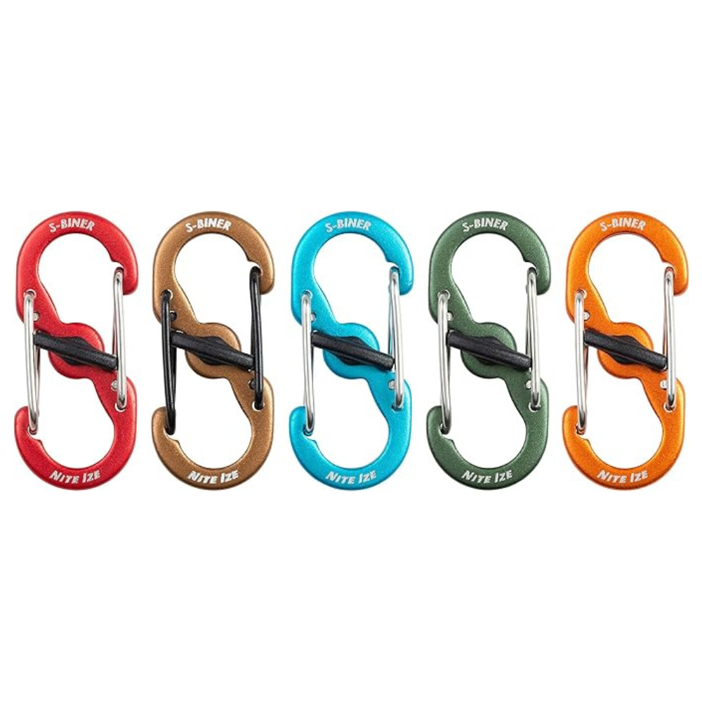 Nite Ize S-biner Karabijnhaak Microlock 2-pack Spectrum
